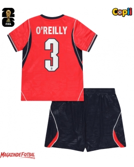 Anglia Nico O'Reilly #3 Echipament de Fotbal Replică Mondial 2026 Copii Deplasare (+ Șorturi)